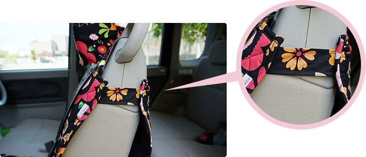 ピラーレス対応前座席キルティングシートカバー かわいいカー用品 カー雑貨のお店 ココトリコ